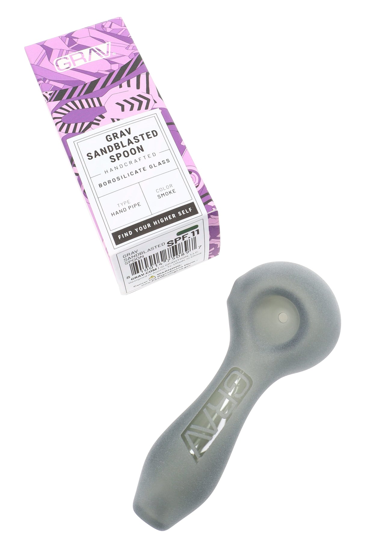 GRAV 4″ Sandblasted Spoon Pipe