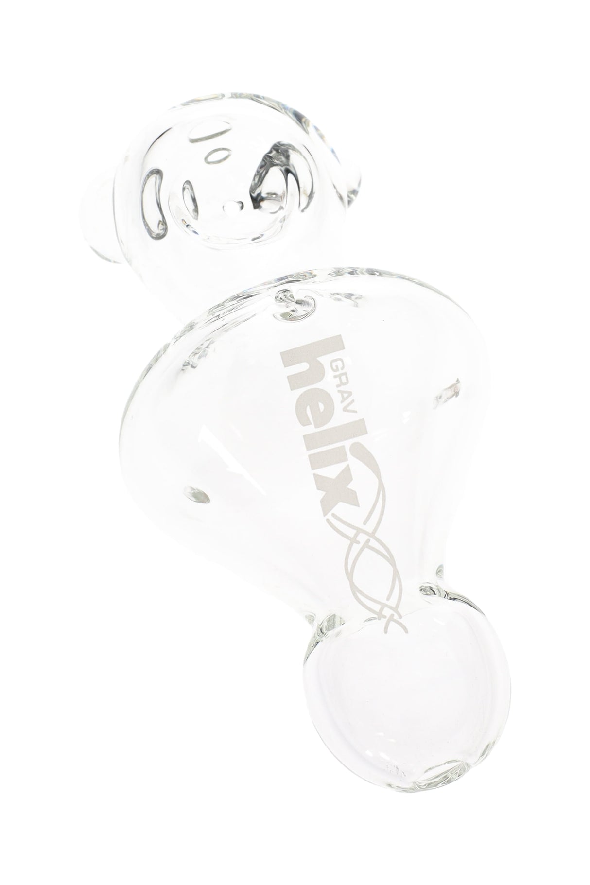 Grav Helix Clear Mini Hand Pipe - P2940