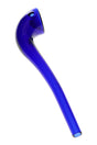 Cobalt blue GRAV Gandalfini sherlock pipe with deep bowl and elongated stem for smooth hits, approximately 6 inches