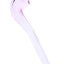 Pale purple GRAV Gandalfini sherlock hand pipe with curved bowl and long stem for smoother pulls, roughly 6 inches