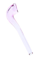 Pale purple GRAV Gandalfini sherlock hand pipe with curved bowl and long stem for smoother pulls, roughly 6 inches