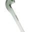 Smoky gray GRAV Gandalfini sherlock pipe with sleek curve and extended stem for cooling, about 6 inches long