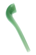Opaque light-green GRAV Gandalfini sherlock pipe with deep bowl and extended stem for cooler hits, about 6 inches long