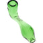 Green GRAV Classic Sherlock pipe side profile showing deep bowl and ash-catching mouthpiece on white backdrop
