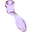 Lavender GRAV Sherlock glass pipe side angle illustrating ergonomic silhouette and thick borosilicate build