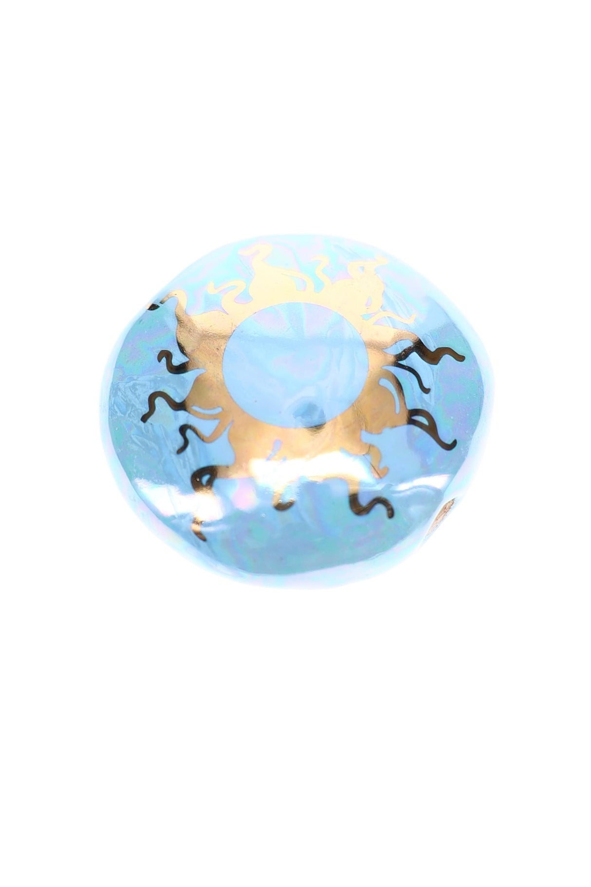 Ancient Creations Ceramics Round Ceramic Smoke Stone – 2″ – US-Made