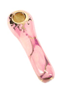 Ancient Creations Ceramics 4″ Ceramic Spoon Hand Pipe – Brass Screen – US-Made