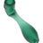 Green GRAV Sandblasted Classic Sherlock glass hand pipe, matte texture with embossed logo, deep bowl and side carb, 5½″ length.