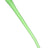Bright green GRAV Sandblasted Gandalf glass hand pipe, elongated stem and frosted surface shown full length.