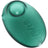 Lake green GRAV Sandblasted Pebble Spoon, matte borosilicate with side carb and pebble shape; pocket-friendly 3″ pipe.