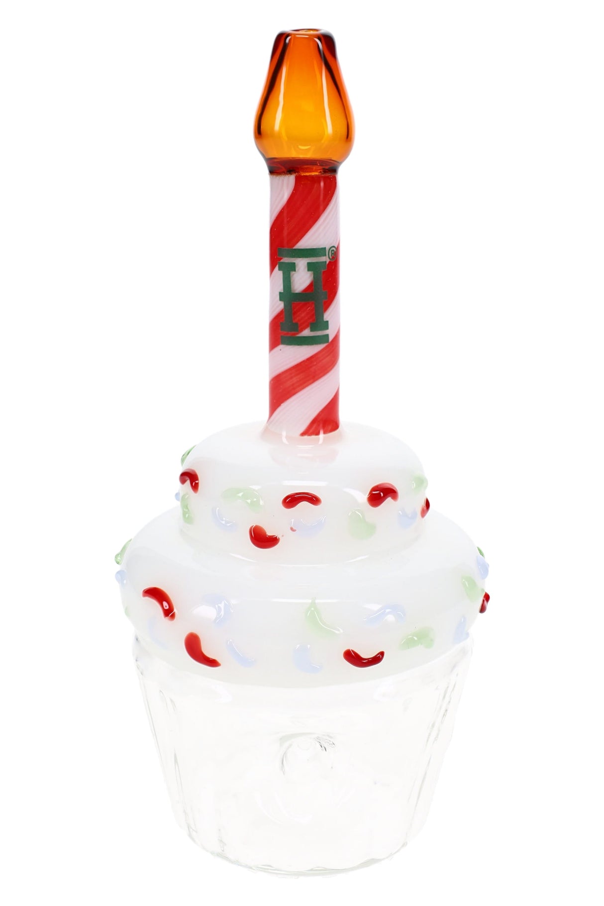 6" Hemper Cupcake Glass Hand Pipe – P3304