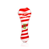 Hemper Candy Cane Glass Hand Pipe - P3318