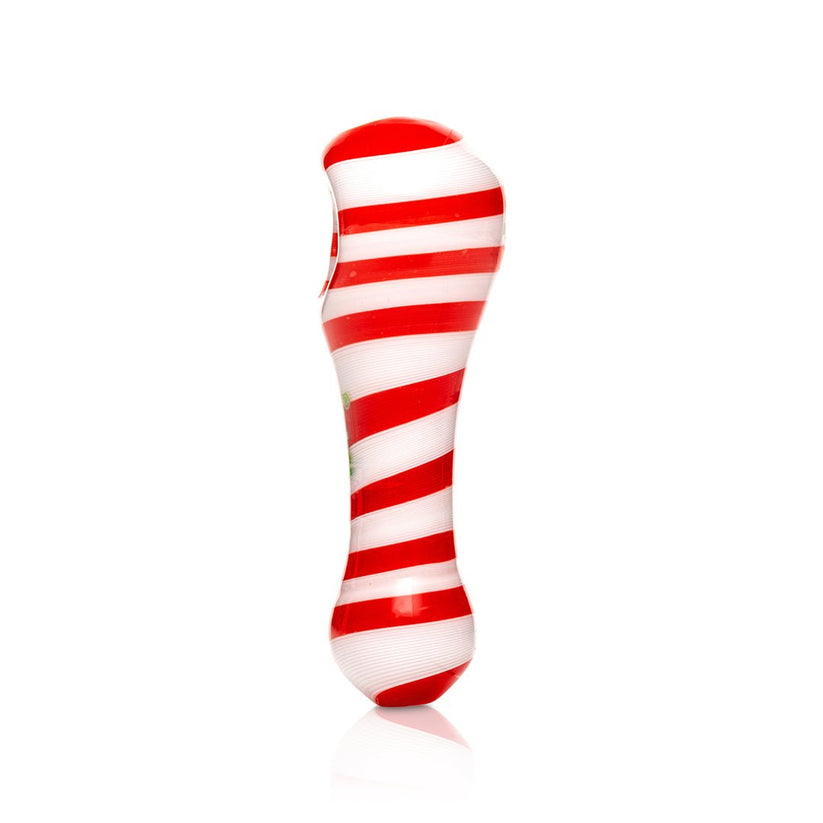 Hemper Candy Cane Glass Hand Pipe - P3318