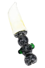 8" Color Changing Frit Glass Knife Pipe - P3344