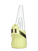 Puffco Peak Zest smart e-rig left side with Joystick Cap and tall water filtration glass