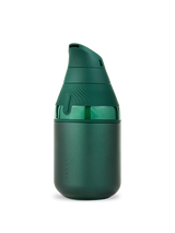 Pine Puffco Proxy Core Kit portable vaporizer in deep green with angled mouthpiece front view