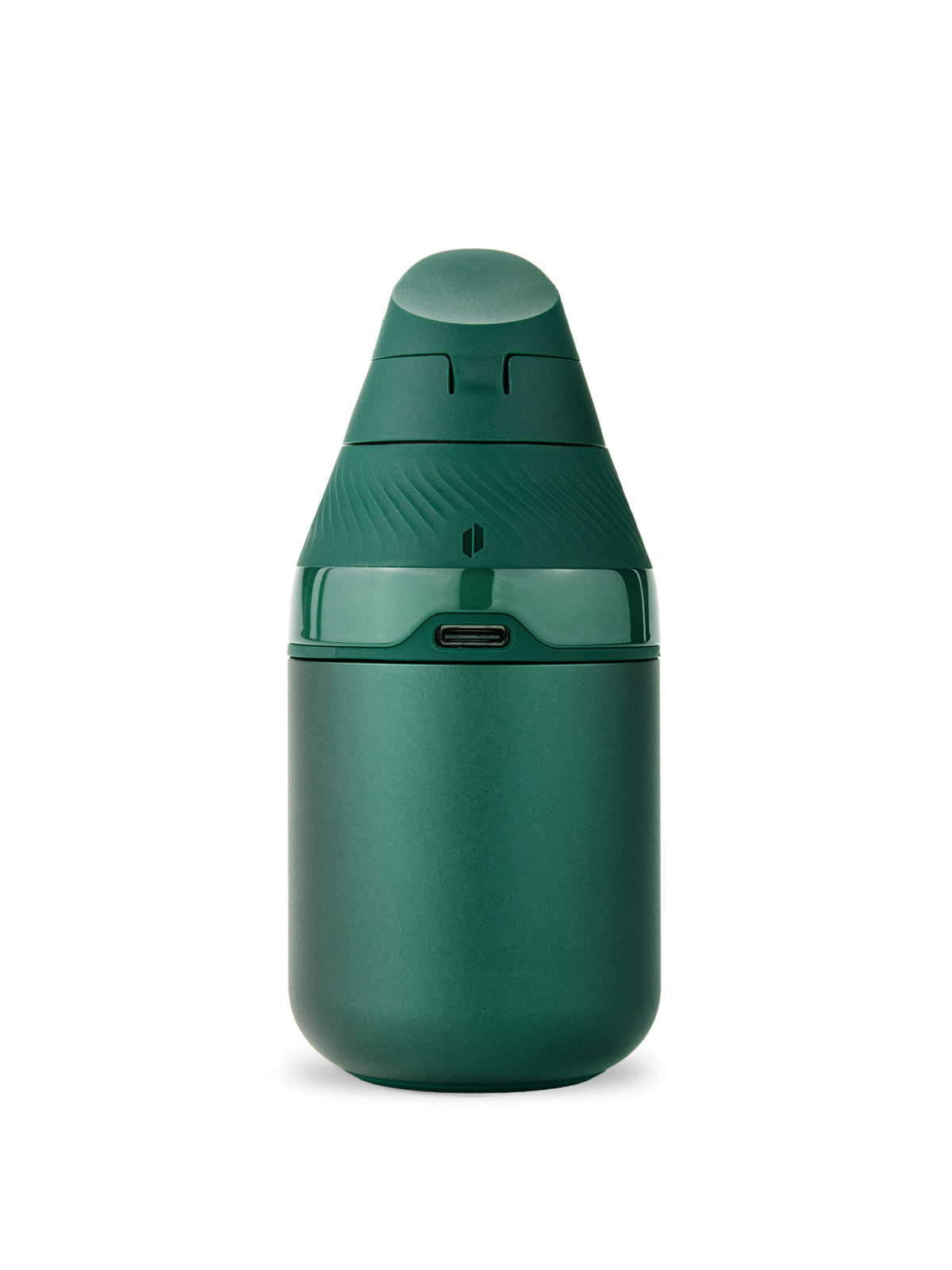 Back view of Pine Puffco Proxy Core vaporizer showing USB-C port, textured grip, and rounded body