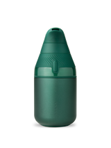 Front view of Pine Puffco Proxy Core vaporizer powered off with compact green body