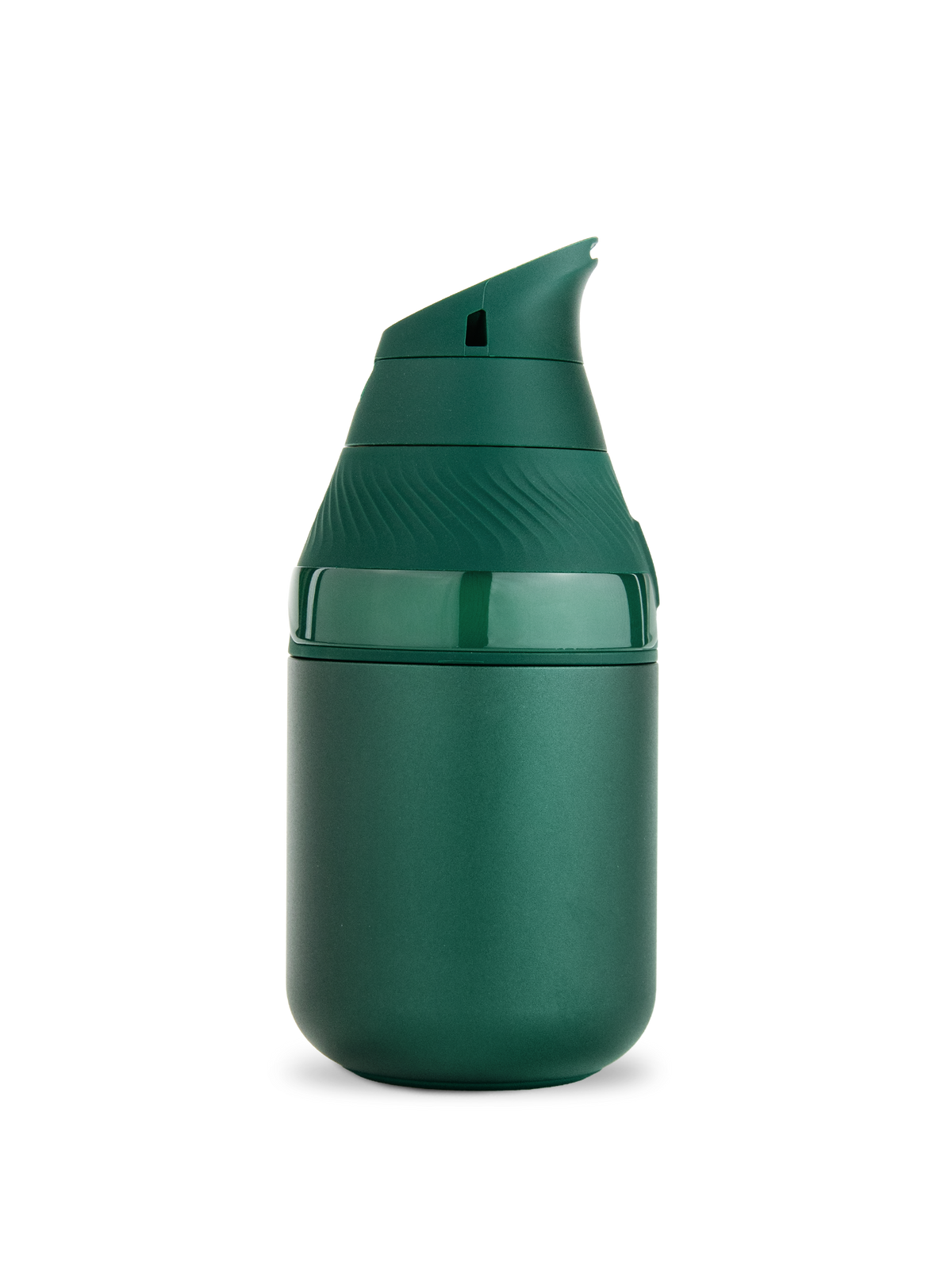 Side view of Pine Puffco Proxy Core vaporizer showing curved top, matte body, and glossy band