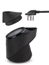 Peak Pro chamber hovering above Link connector cup, top-down detail of contact points and alignment