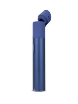 Puffco Pivot Sapphire wax pen open mouthpiece view showing chamber access and blue shell