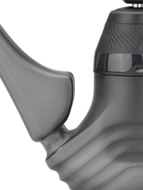 Detail view of Onyx Puffco New Proxy Wizard joint and handle, showing attachment point and ergonomic thumb rest for the Proxy vaporizer base.