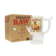 RAWktoberfest Prost and Smoke glass stein beside box with cone adapter and printed front artwork