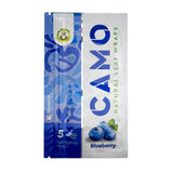 CAMO Blueberry natural leaf wraps pouch with blueberry artwork and resealable 5-wrap format