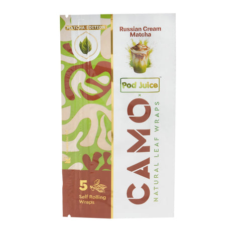 25ct Camo Natural Leaf Wraps 5pk – Matcha Series - RP404