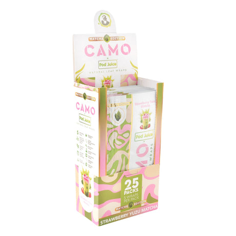25ct Camo Natural Leaf Wraps 5pk – Matcha Series - RP404