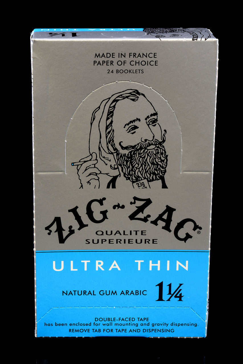 24ct Zig Zag Ultra Thin Rolling Papers 1 1/4 Display - RP151