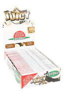 Box of Juicy Jay's Coconut rolling papers on a white background
