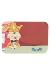 Small Art Metal Rolling Tray with Magnetic Lid – 7″ × 5″ – Select Design