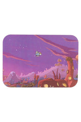 Small Art Metal Rolling Tray with Magnetic Lid – 7″ × 5″ – Select Design