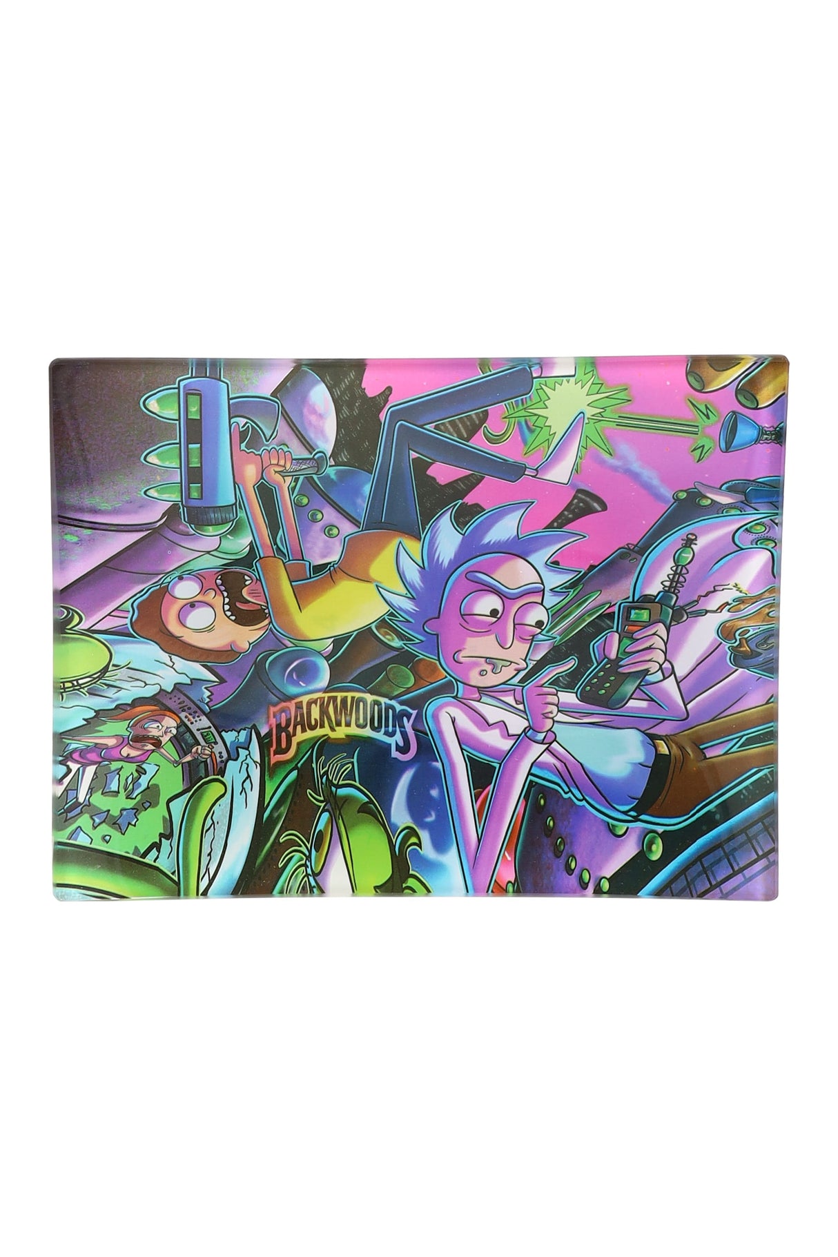 Small Art Glass Rolling Tray - RP301