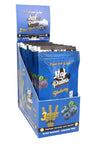 Leaf Palms Blueberry palm leaf pre-rolls display; terpene-infused flavor with 3 medium rolls per pouch for smooth sessions.