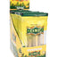 OME Banana Twist palm leaf pre-rolls display; 3 medium rolls plus packing stick per pouch, organic and super slow burning.