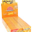 Box of Juicy Jay's Orange rolling papers on a white background