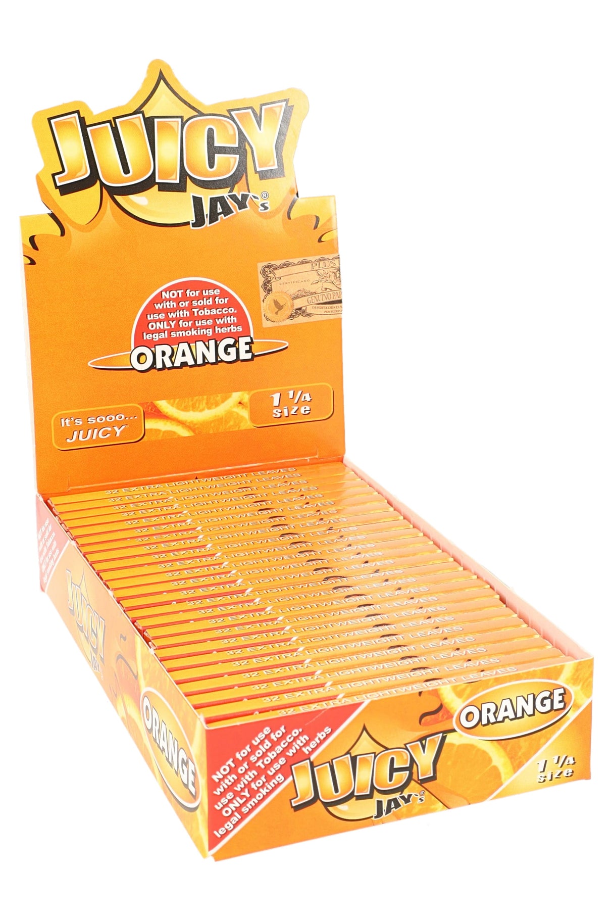 24 ct Juicy Jay’s 1 ¼ Flavored Rolling Papers Display – RPJJ