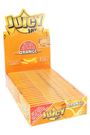 Box of Juicy Jay's Orange rolling papers on a white background