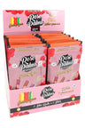 Leaf Palms “Rose Palms” Gummy Bear display with 20 pouches; each pouch includes three slim rose petal rolls and a packing stick.