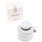 Puffco Peak Pro Joystick Cap in pearl white beside the box, silicone directional cap for the Peak Pro with joystick airflow control.