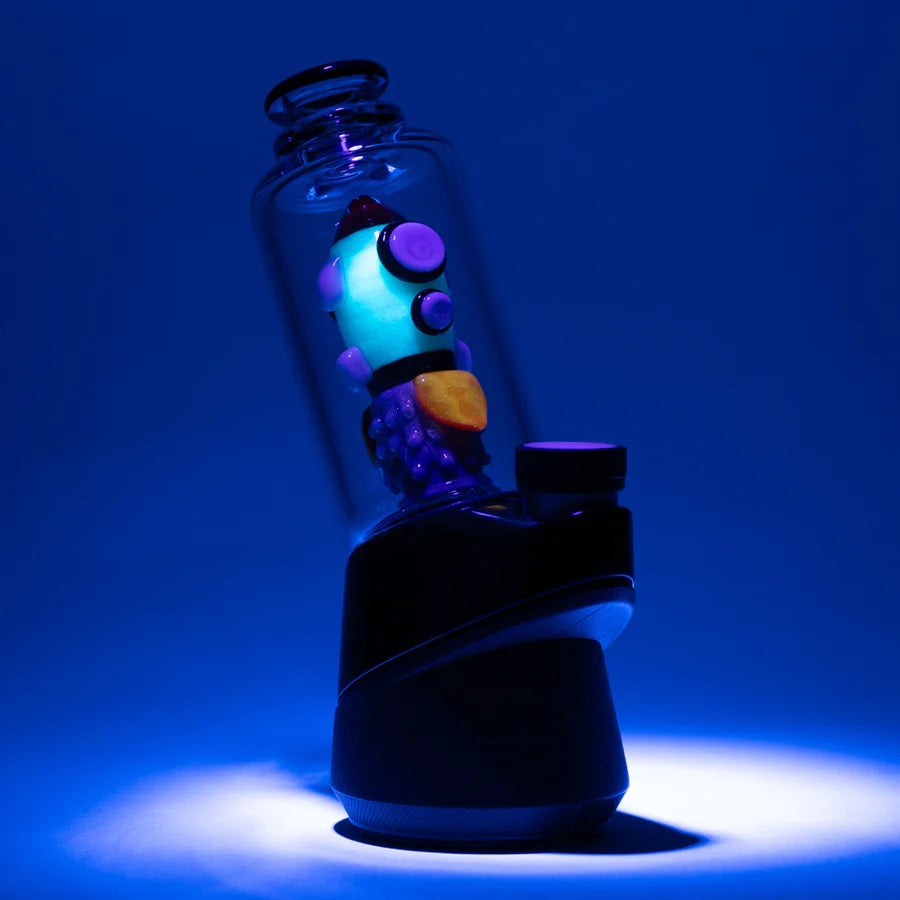 (US Made) Glow in the Dark Rocket Ship Puffco Peak Attachment - V0542