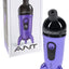 Lookah ANT portable vaporizer in metallic purple with black mouthpiece, pictured with branded retail packaging