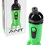 Green Lookah ANT wax vaporizer shown with box, quartz 710 coil compatibility and one-button control featured.