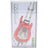 Red Lookah Guitar 510 vape battery packaged, miniature guitar silhouette with visible circuit window and threaded connector.