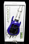 Purple Lookah Guitar 510 battery boxed, glossy finish guitar shape with visible internals and top-mounted connector.