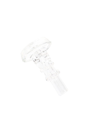 US-made clear glass Puffco joystick, rounded directional control tip for concentrates; compact accessory that cleans easily and blends with any device.