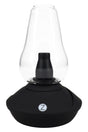 Zenco Uno desktop vaporizer in matte Onyx finish with clear glass cup and black diffuser for auto-fill vapor sessions.