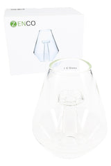 Zenco Fusion replacement glass dome displayed with retail box, clear tapered design with inner post, single-piece OEM accessory.
